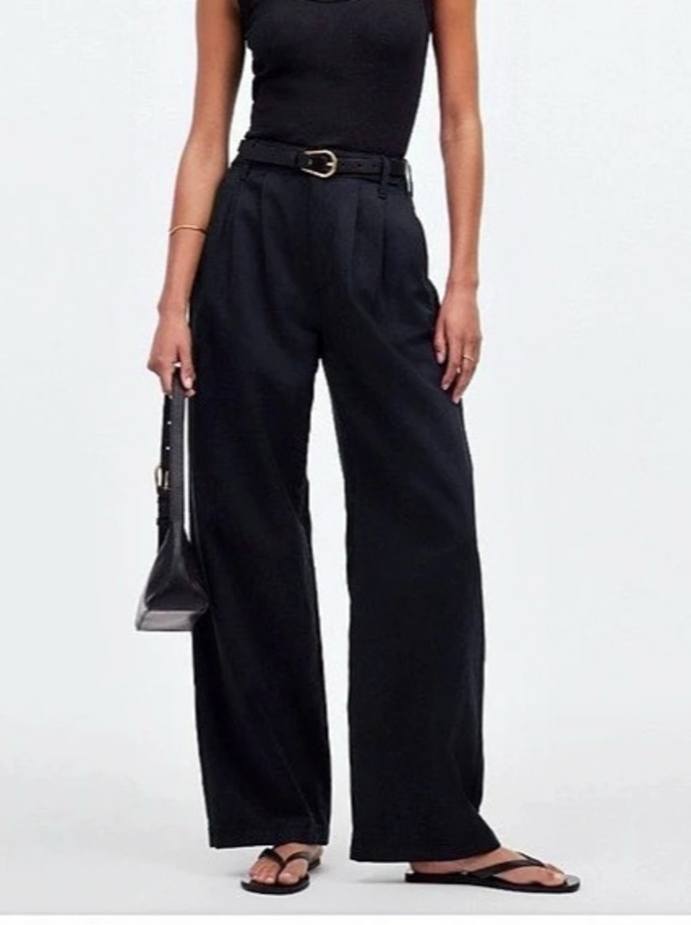 NWT The Harlow Wide-Leg Pant Pants in Black Like New